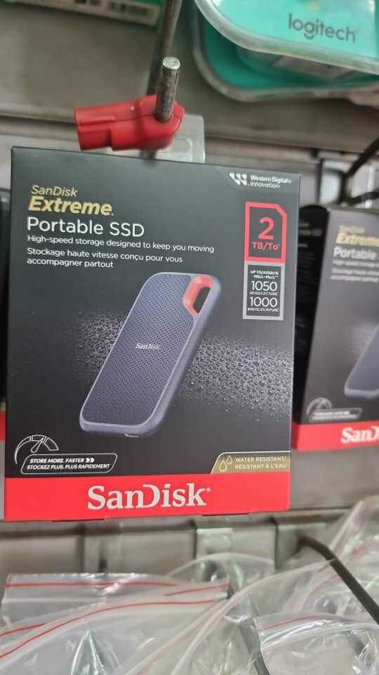 External hard drive Available