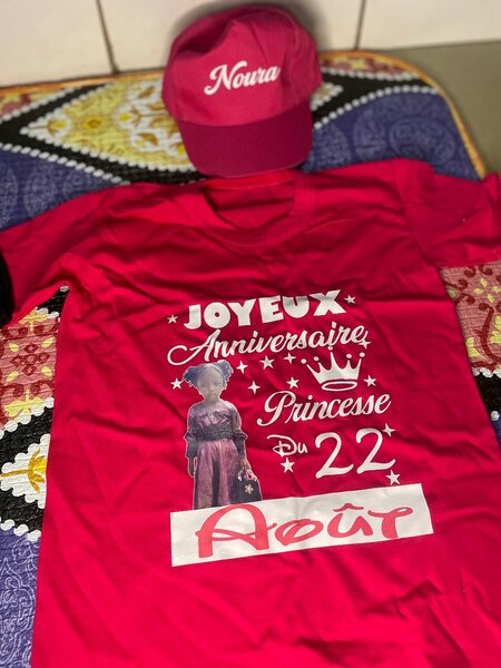 T-shirt et Casquette Anniversaire Enfant