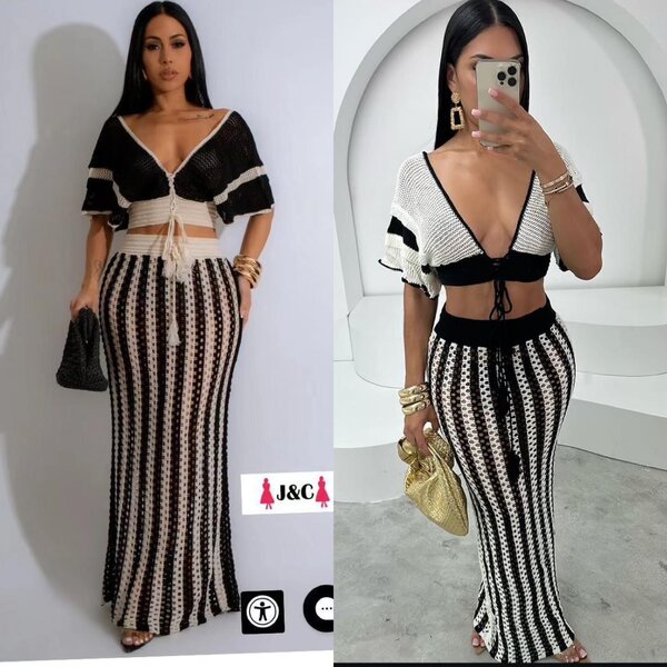 Chic ensemble en laine très bonne qualité S M L XL 2xl