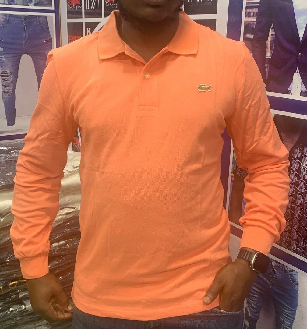 Polo manches longues pour hommes