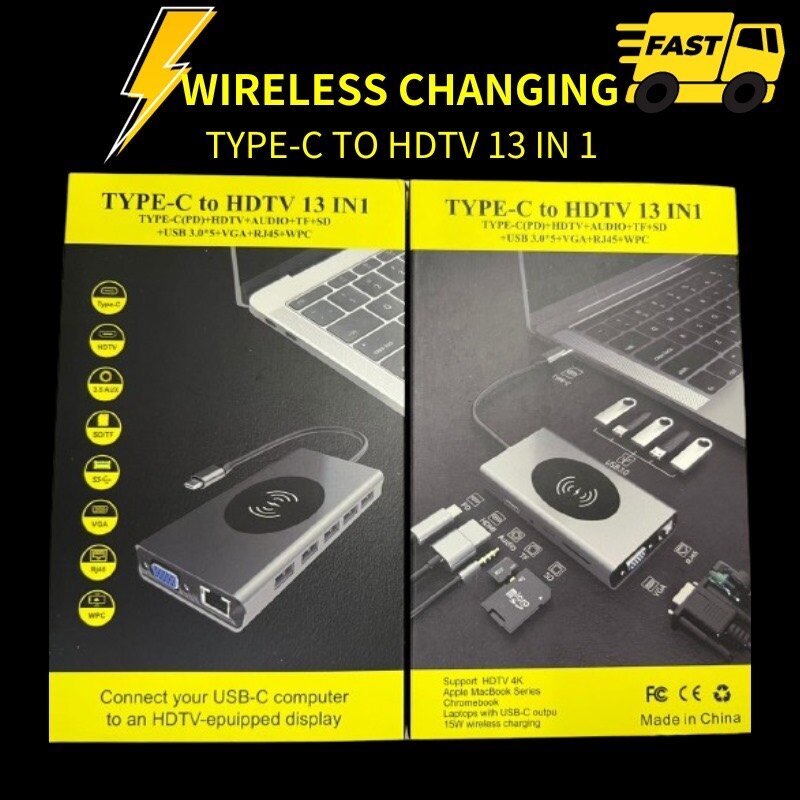 Type C vers HDTV 13 en 1