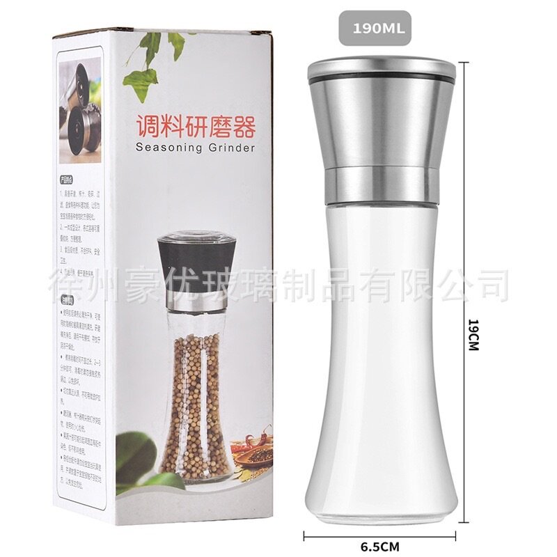 Manual grinder & seasoning bottle available just as seen