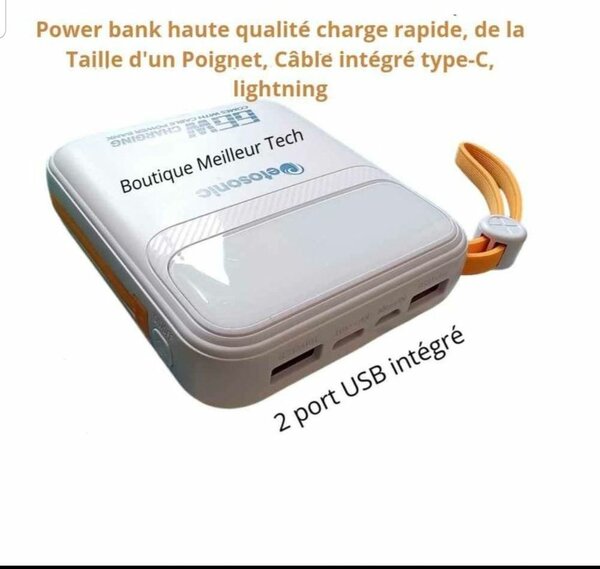 Power Bank 10000mAh Taille de poignée - Affichage & Qualité