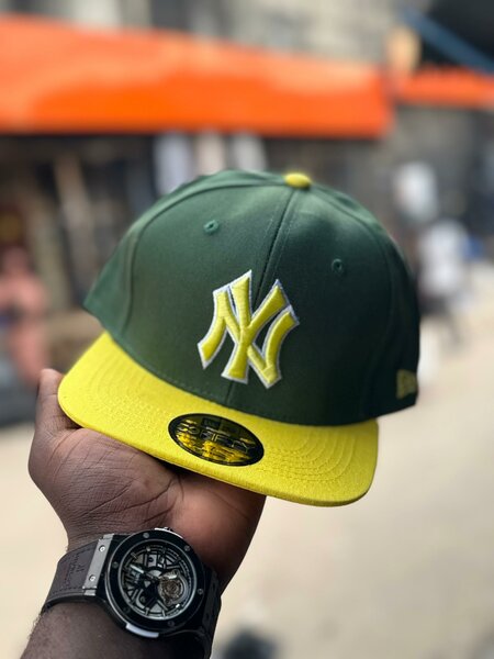 Casquette tendance verte et jaune