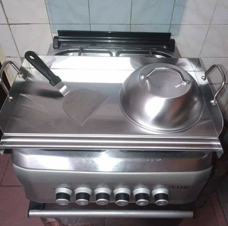 Plaque de cuisson en acier inoxydable