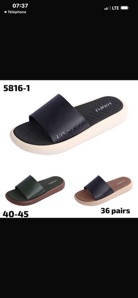 Tongs confortables homme