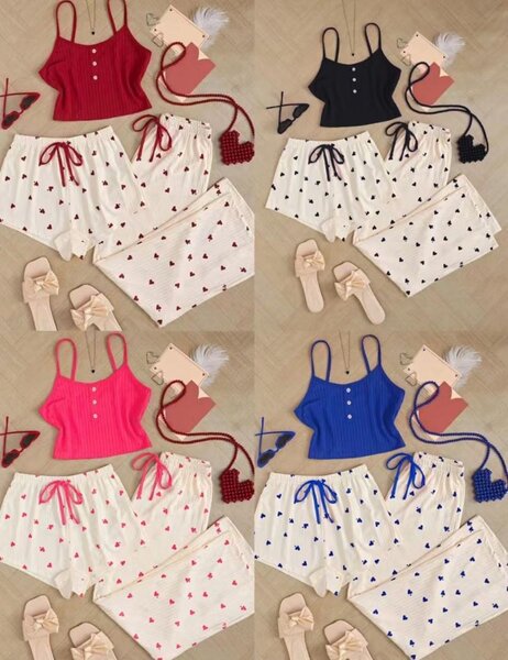 Pyjama Femme Été à Motifs