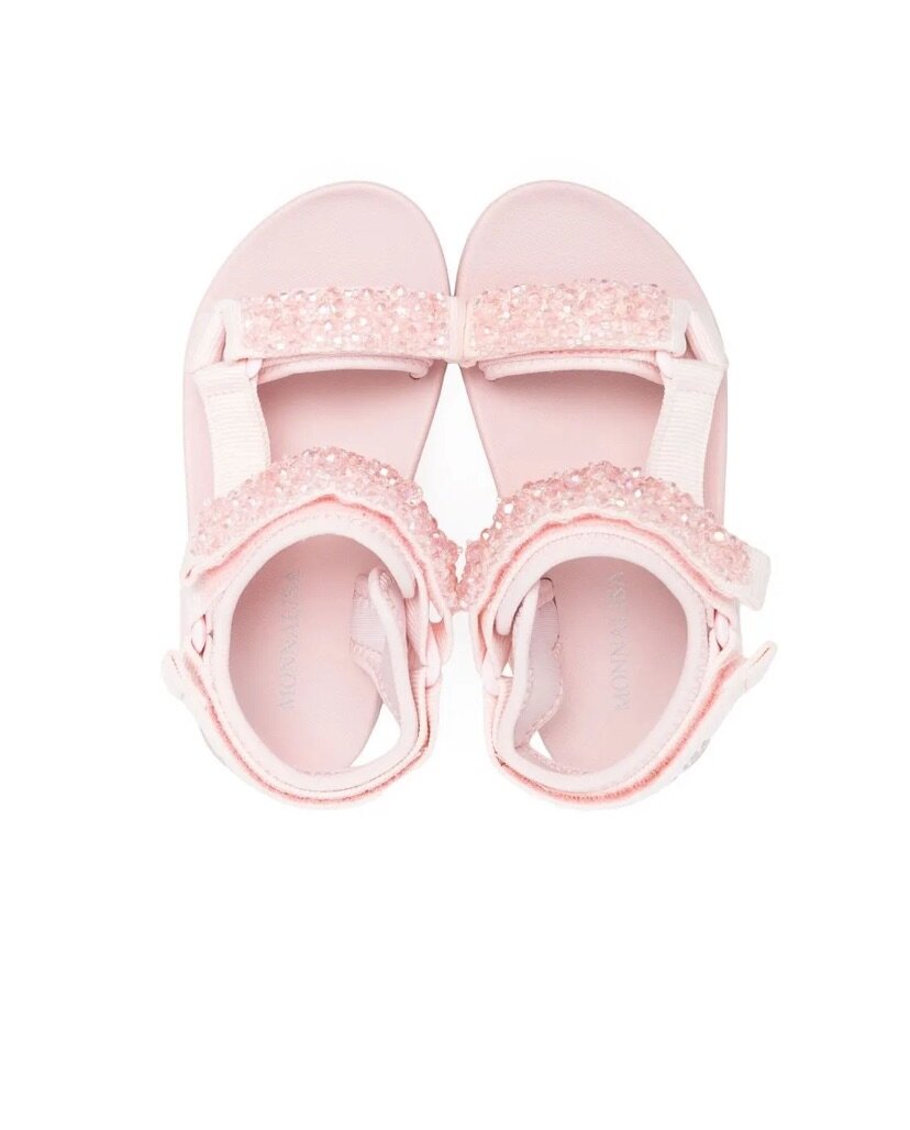 sequin embellished sandals