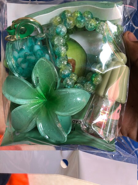 Ensemble d'accessoires verts