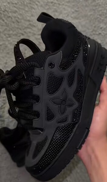 Basket noir scintillante