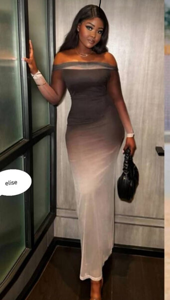 Robe longue élégante dégradée