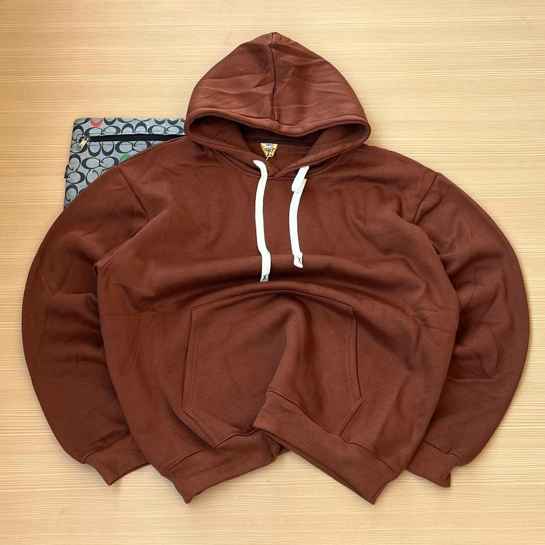 Men plain heavy hoodies