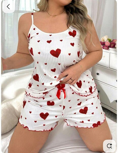 Pyjama Cœur Femme