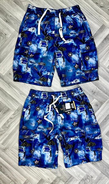 Shorts de bain bleu pour hommes