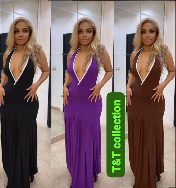 Robe dos-nu longue élégante