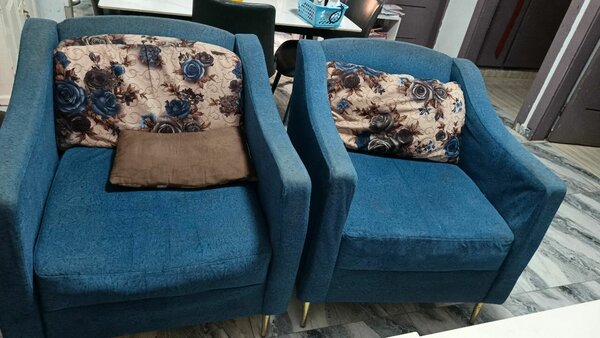 Fauteuils bleus élégants