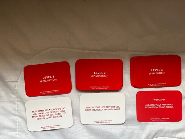 Were not really strangers card games