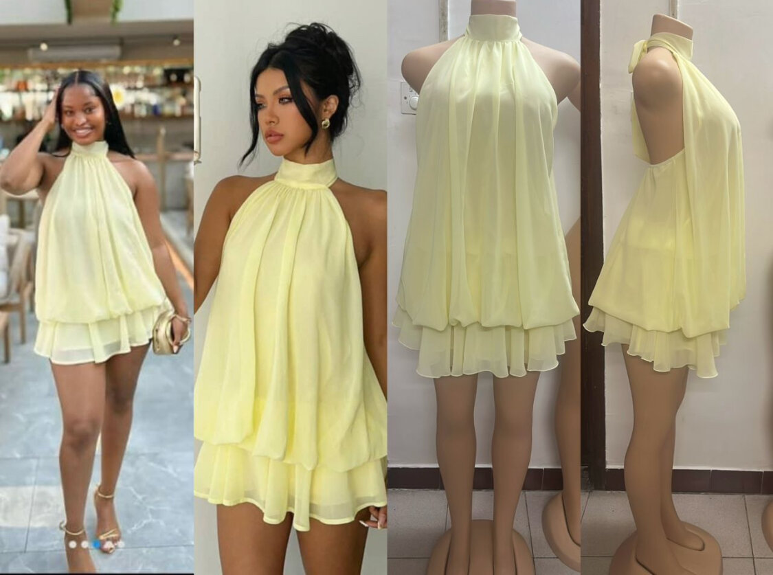 Robe d'été légère halter