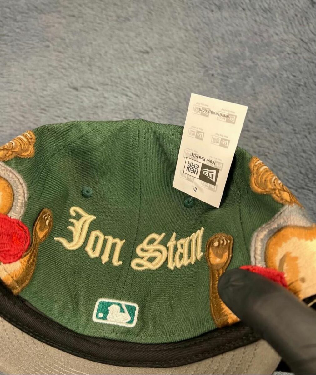 Green LA Embroidered Cap