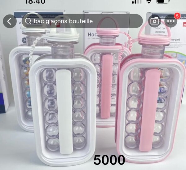 Bouteille Bac à Glaçons Innovant