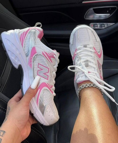 New Balance 530 blanches roses