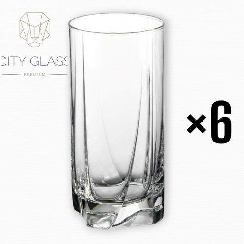 Verres à eau City Glass x6