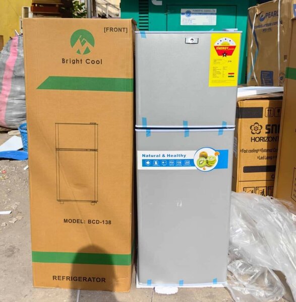 Bright cool double door fridge 138Litres