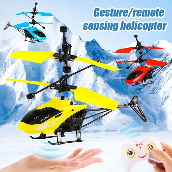 A Flying Helicopter With Remote