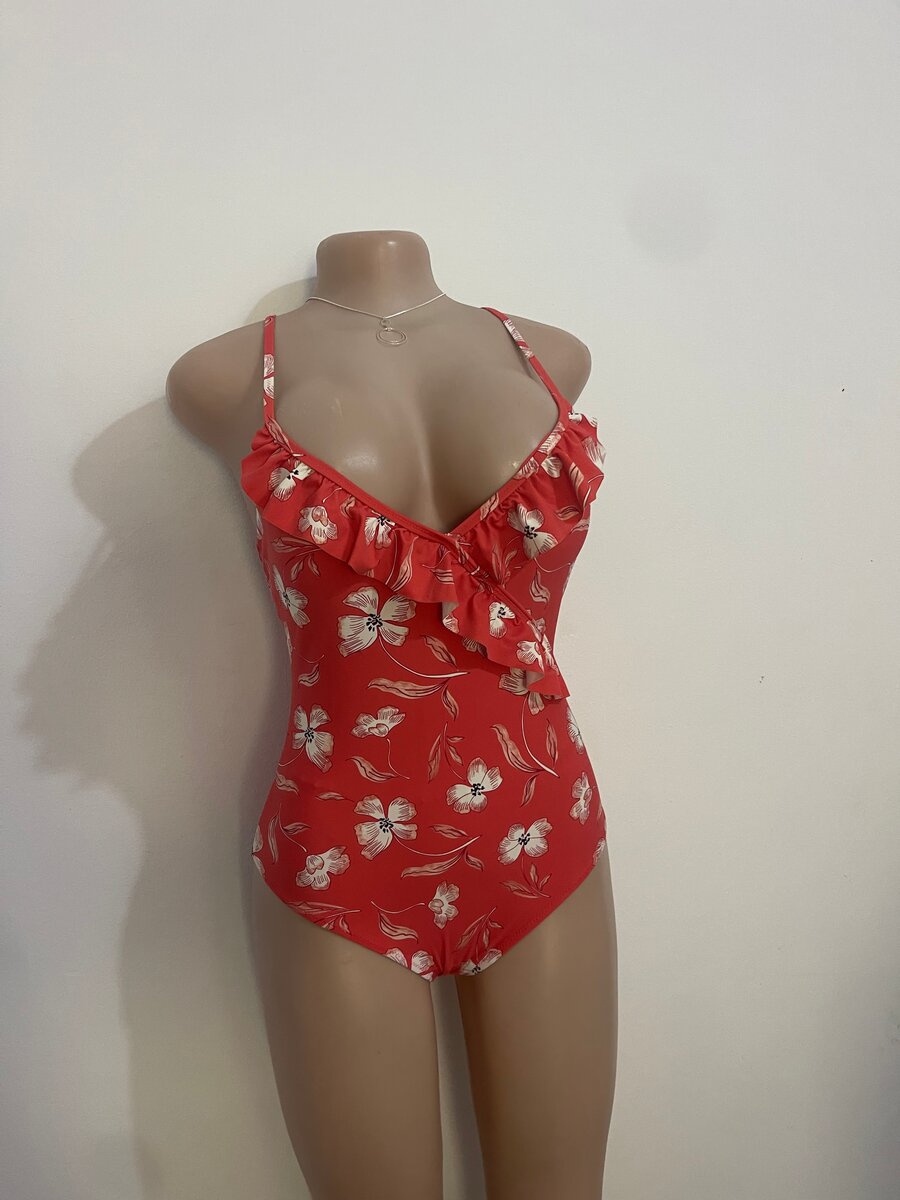 Floral Ruffle One-Piece Swimsuit