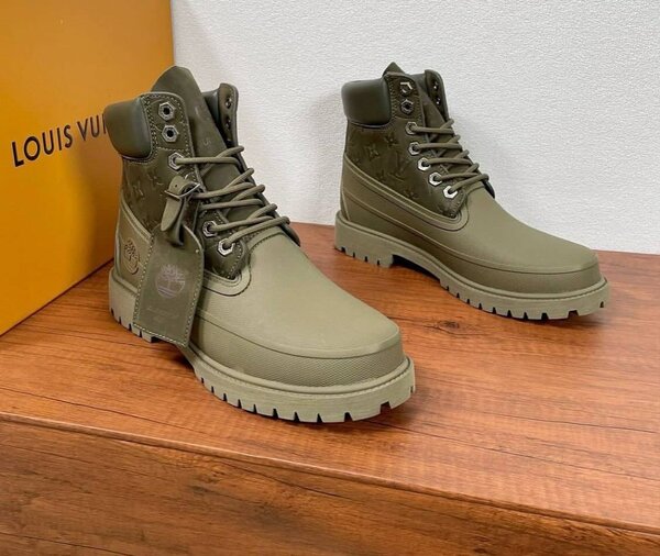 Bottes kaki homme tendance