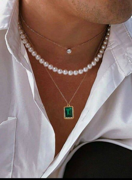 Bracelet et Collier Élégance Homme