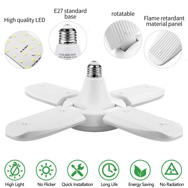 Ampoule en mode  ventilateur