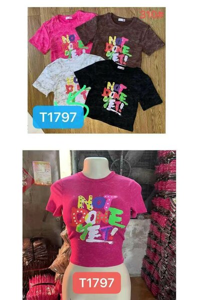 T-shirt graphique coloré unisexe