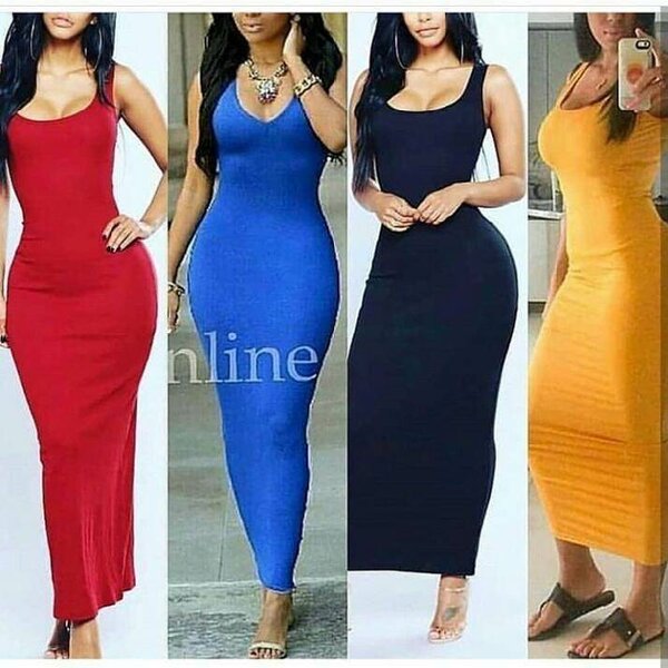 Sleeveless body corn dress