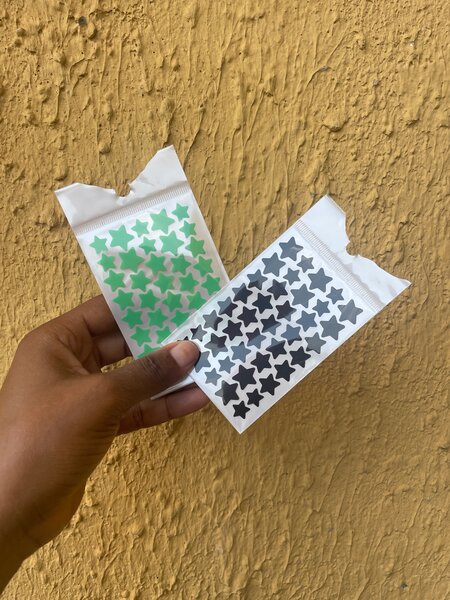 Colorful Star Stickers Set