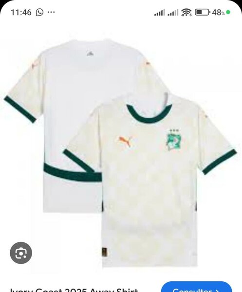 Maillot Côte d'Ivoire 2023