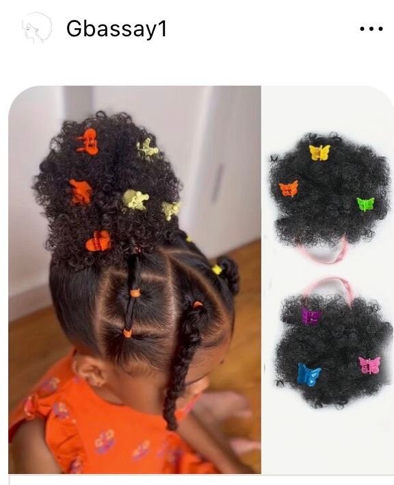 Chouchou afro coloré pour enfants