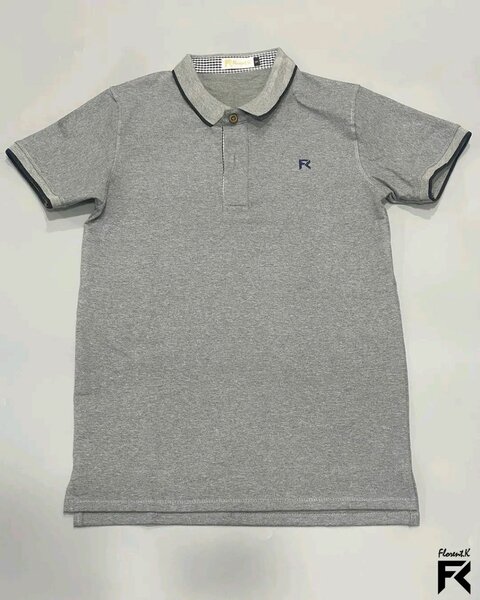 Polo gris classique homme