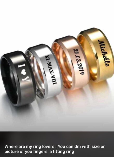 Customized couples Ring