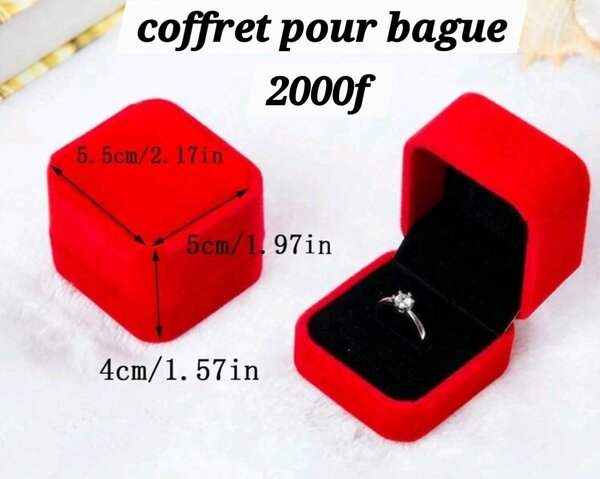 Coffret à bagues élégant