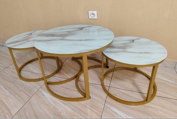 Tables basses design en marbre