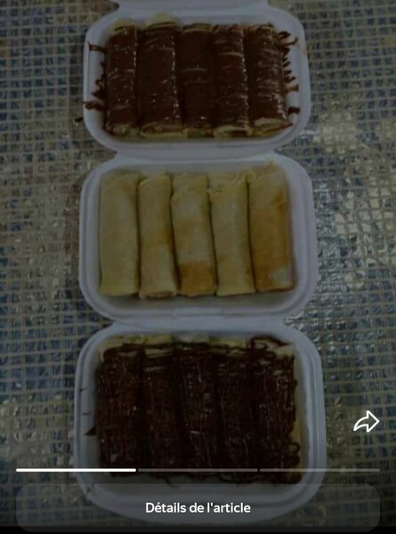 10 crêpes Nutella+ 5 nature