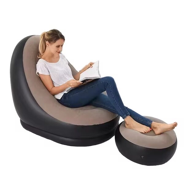 Fauteuil gonflabe pose pied