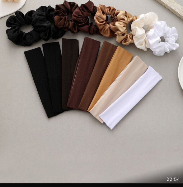 Ensemble de chouchous et bandeaux