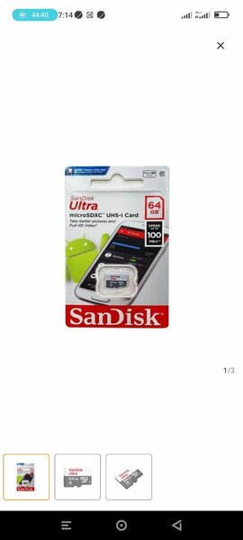 Carte MicroSD 64GB SanDisk