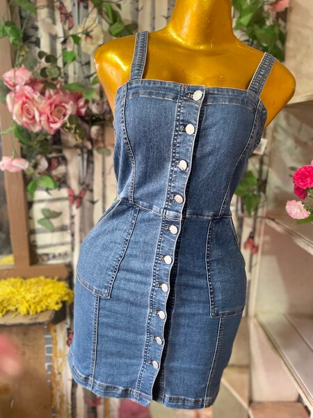Robe en jean tendance femme
