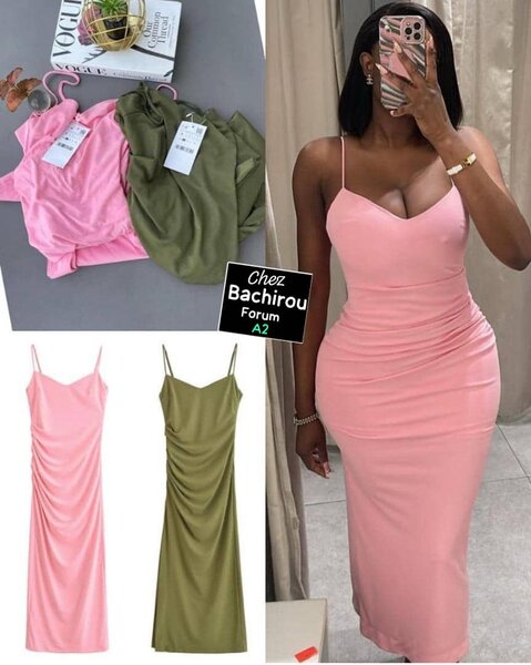 Robe Longue Élastique Chic