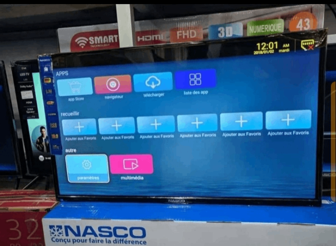 Télévision Smart HD 32 pouces