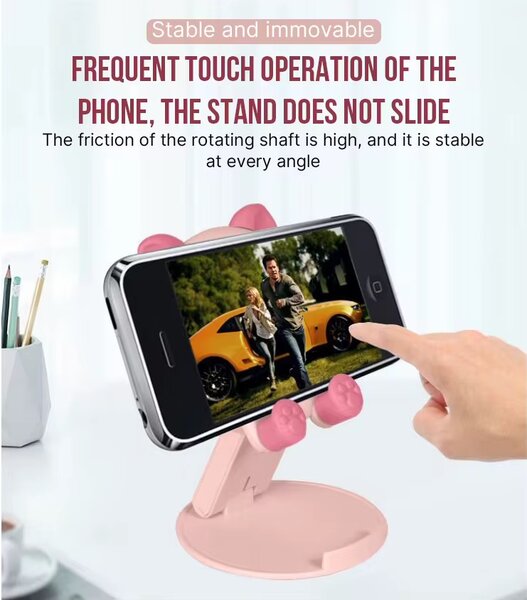 Support téléphone pliable cochon