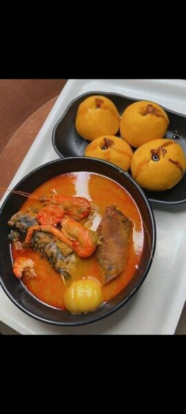 Foufou sauce claire poisson